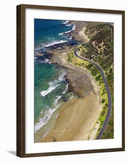 Great Ocean Road near Lorne, Victoria, Australia-David Wall-Framed Photographic Print