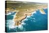 Great Ocean Road, Port Campbell National Park, Victoria, Australia. Aerial View of Shipwreck Coast-Matteo Colombo-Stretched Canvas