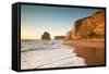 Great Ocean Road, Port Campbell National Park, Victoria, Australia. Gibson Steps Beach at Sunset-Matteo Colombo-Framed Stretched Canvas