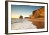 Great Ocean Road, Port Campbell National Park, Victoria, Australia. Gibson Steps Beach at Sunset-Matteo Colombo-Framed Photographic Print