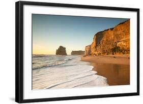 Great Ocean Road, Port Campbell National Park, Victoria, Australia. Gibson Steps Beach at Sunset-Matteo Colombo-Framed Photographic Print