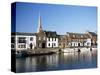 Great Ouse River, St. Ives, Cambridgeshire, England, United Kingdom-David Hughes-Stretched Canvas