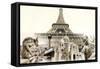 Great Parisian Landmarks - Touristic Collage-Maugli-l-Framed Stretched Canvas