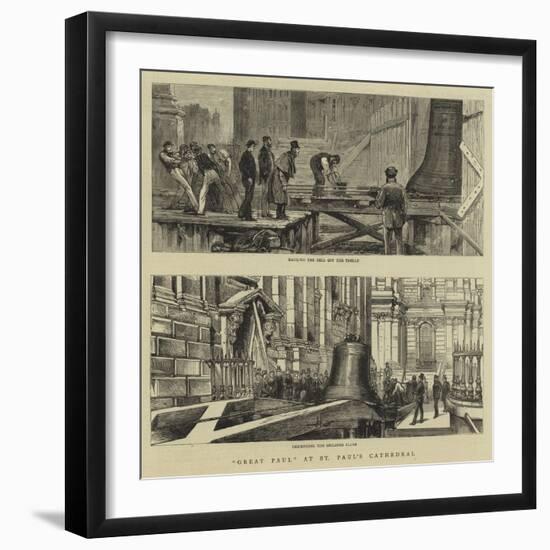 Great Paul at St Paul's Cathedral-null-Framed Giclee Print