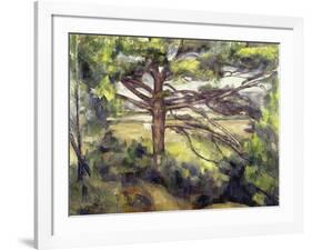 Great Pine and Red Earth, c.1885-Paul Cézanne-Framed Giclee Print