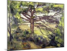 Great Pine and Red Earth, c.1885-Paul Cézanne-Mounted Giclee Print
