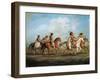 Great Plains Native Americans, Painting from George Catlin School-null-Framed Giclee Print