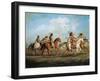Great Plains Native Americans, Painting from George Catlin School-null-Framed Giclee Print