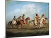 Great Plains Native Americans, Painting from George Catlin School-null-Mounted Giclee Print