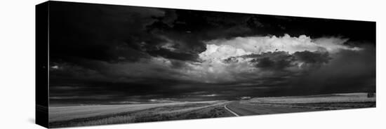 Great Plains Storm BW-Steve Gadomski-Stretched Canvas