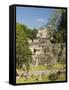 Great Plaza, North Acropolis, Tikal, UNESCO World Heritage Site, Tikal National Park, Guatemala-null-Framed Stretched Canvas