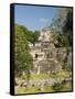 Great Plaza, North Acropolis, Tikal, UNESCO World Heritage Site, Tikal National Park, Guatemala-null-Framed Stretched Canvas