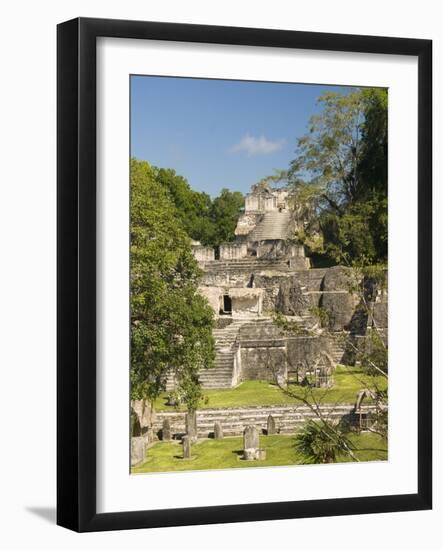 Great Plaza, North Acropolis, Tikal, UNESCO World Heritage Site, Tikal National Park, Guatemala-null-Framed Photographic Print