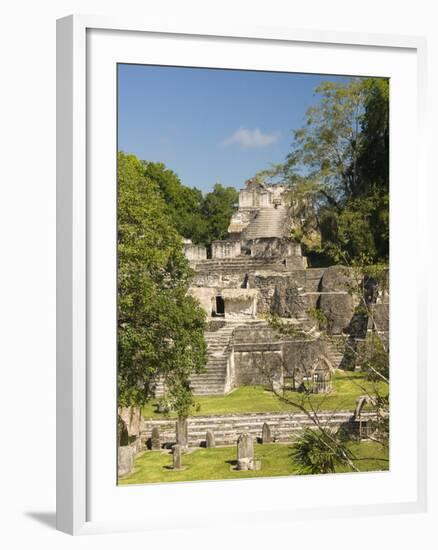 Great Plaza, North Acropolis, Tikal, UNESCO World Heritage Site, Tikal National Park, Guatemala-null-Framed Photographic Print