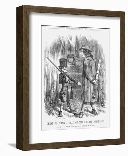 Great Poaching Affray on the Liberal Preserves, 1859-null-Framed Giclee Print