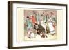 Great Professor Fell to His Knees to Play with the Children at the Wedding Party-Randolph Caldecott-Framed Art Print