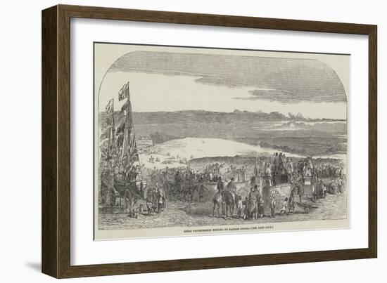 Great Protectionist Meeting on Barham Downs-null-Framed Giclee Print