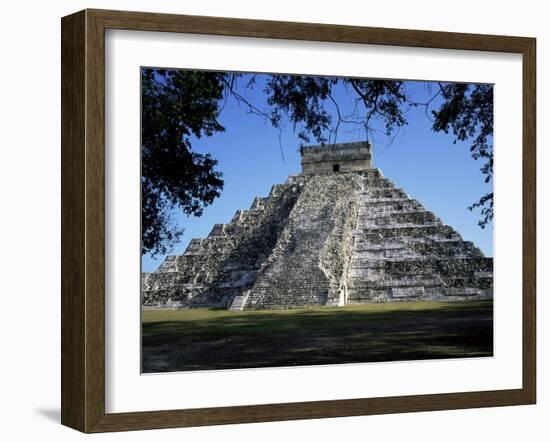 Great Pyramid (El Castillo), Chichen Itza, Unesco World Heritage Site, Yucatan, Mexico-Rob Cousins-Framed Photographic Print