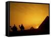 Great Pyramids of Giza at Sunset, Egypt-Bill Bachmann-Framed Stretched Canvas