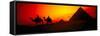 Great Pyramids of Giza at Sunset, Egypt-Bill Bachmann-Framed Stretched Canvas