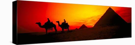 Great Pyramids of Giza at Sunset, Egypt-Bill Bachmann-Stretched Canvas