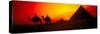 Great Pyramids of Giza at Sunset, Egypt-Bill Bachmann-Stretched Canvas