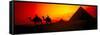 Great Pyramids of Giza at Sunset, Egypt-Bill Bachmann-Framed Stretched Canvas