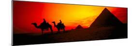 Great Pyramids of Giza at Sunset, Egypt-Bill Bachmann-Mounted Photographic Print