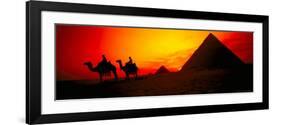 Great Pyramids of Giza at Sunset, Egypt-Bill Bachmann-Framed Photographic Print