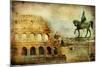 Great Rome - Artwork In Painting Style-Maugli-l-Mounted Art Print