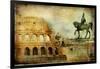 Great Rome - Artwork In Painting Style-Maugli-l-Framed Art Print