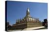 Great Sacred Stupa or Wat That Luang in Vientiane, Laos-null-Stretched Canvas