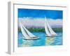 Great Sails II-Julie DeRice-Framed Art Print