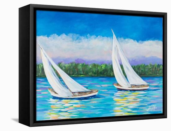 Great Sails II-Julie DeRice-Framed Stretched Canvas
