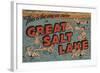 Great Salt Lake, Utah - The Way We Swim-Lantern Press-Framed Art Print