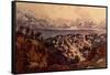 Great Salt Lake, Utah-Currier & Ives-Framed Stretched Canvas