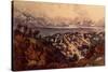 Great Salt Lake, Utah-Currier & Ives-Stretched Canvas