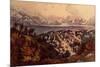 Great Salt Lake, Utah-Currier & Ives-Mounted Giclee Print