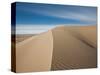 Great Sand Dunes, Co: a Sandy Ridge Line Vanishes into the Horizon-Brad Beck-Stretched Canvas