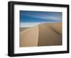 Great Sand Dunes, Co: a Sandy Ridge Line Vanishes into the Horizon-Brad Beck-Framed Photographic Print