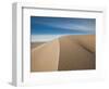 Great Sand Dunes, Co: a Sandy Ridge Line Vanishes into the Horizon-Brad Beck-Framed Photographic Print