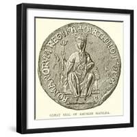 Great Seal of Empress Matilda-null-Framed Giclee Print