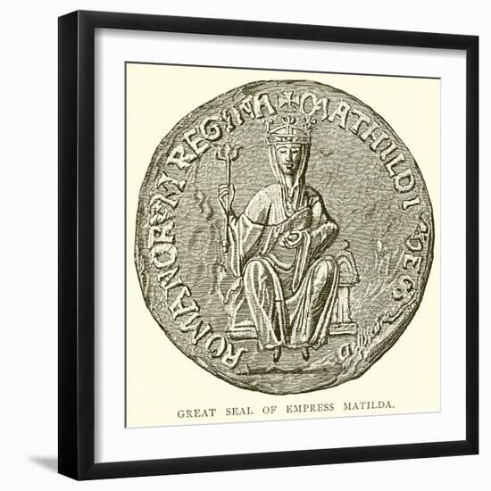 Great Seal of Empress Matilda-null-Framed Giclee Print