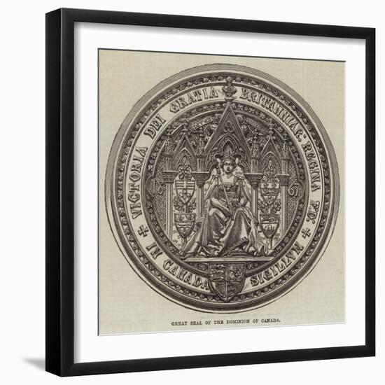 Great Seal of the Dominion of Canada-null-Framed Giclee Print