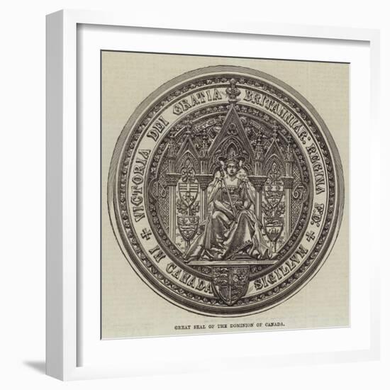 Great Seal of the Dominion of Canada-null-Framed Giclee Print