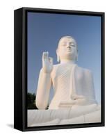 Great Seated Figure of the Buddha, Mihintale, Sri Lanka, Asia-Gavin Hellier-Framed Stretched Canvas