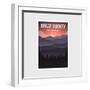 Great Smokey Mountains National Park Modern Poster Vector Illustration-DOMSTOCK-Framed Photographic Print