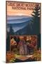 Great Smoky Mountains - Cades Cove, c.2009-Lantern Press-Mounted Art Print