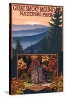 Great Smoky Mountains - Cades Cove, c.2009-Lantern Press-Stretched Canvas