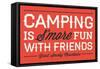 Great Smoky Mountains - Camping is Smore Fun - Simply Said - Lantern Press Artwork-Lantern Press-Framed Stretched Canvas